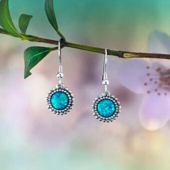 Blue Opal Earrings
