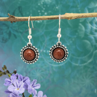Goldstone Earrings