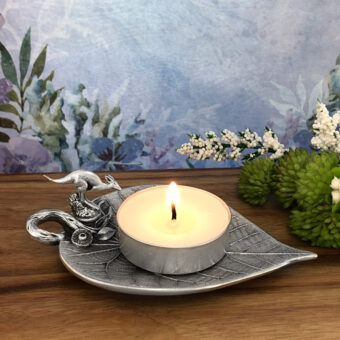 Kangaroo on Leaf Trinket Dish for Tea Lights, Wedding Rings, Jewellery, Candy and Tea Bag Holder