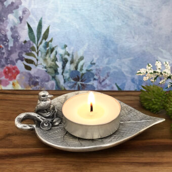 Kookaburra on Leaf Trinket Dish for Tea Lights, Wedding Rings, Jewellery, Candy and Tea Bag Holder