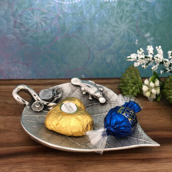 Platypus on Leaf Trinket Dish for Tea Lights, Wedding Rings, Jewellery, Candy and Tea Bag Holder