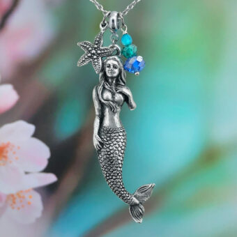 Mermaid with Starfish Necklace