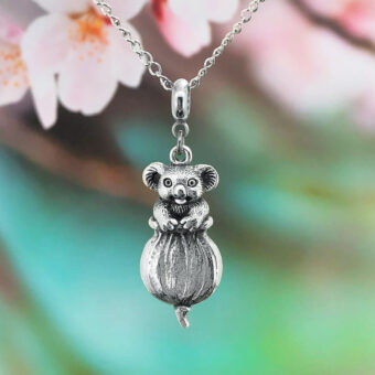 Koala in Gumnut Long Necklace