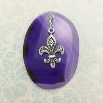 Fleur De Lys Pewter Charm