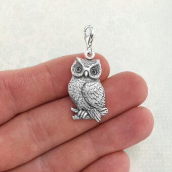 Owl (Large) Pewter Charm