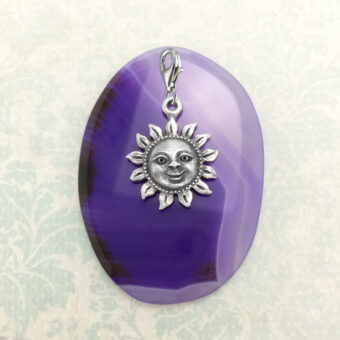 Sun Pewter Charm