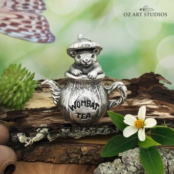 Wombat Tea Australian Souvenir Figurine