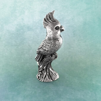 Cockatoo On Branch Australian Souvenir Figurine