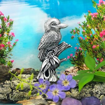 Kookaburra On Branch Australian Souvenir Figurine