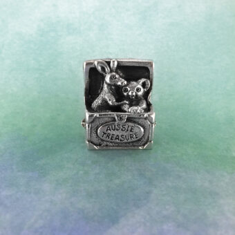 Aussie Treasure Chest Koala Kangaroo Australian Souvenir Figurine