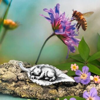 Sleeping Gumleaf Baby Koala Australian Souvenir Micro Figurine