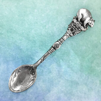 Wombat Australian Souvenir Pewter Spoon