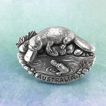 Platypus Australian Souvenir Pewter Fridge Magnet