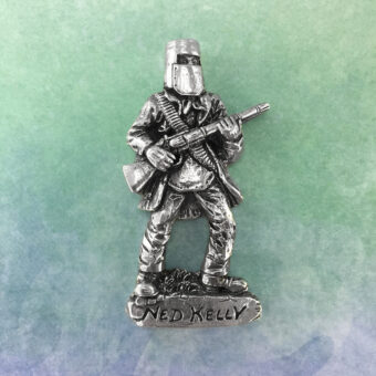 Ned Kelly Australian Souvenir Pewter Fridge Magnet