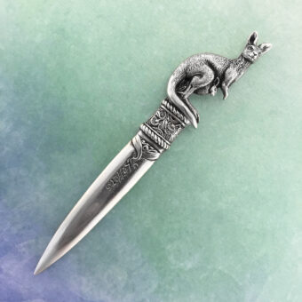 Kangaroo Australian Souvenir Pewter Letter Opener