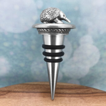 Echidna Pewter Australian Souvenir Bottle Stop