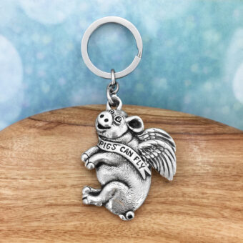 Pigs Can Fly Keyring