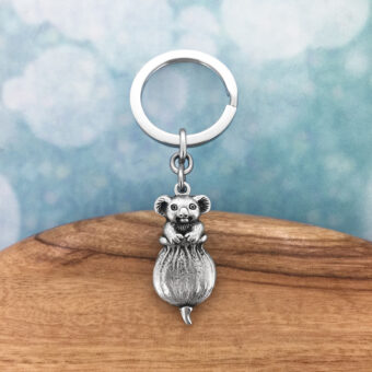 Koala In Gumnut Australian Souvenir Keyring