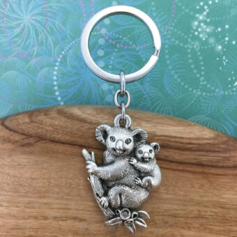 Koala and Baby Australian Souvenir Keyring