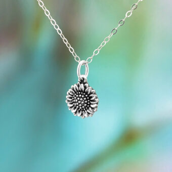 Little Sunflower Minimalist Necklace